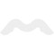 Ekena Millwork Pitch Midway Architectural Grade PVC Gable Pediment, 72"W x 42"H x 1"P (14/12) GPP072X042X100MID - alternate 2